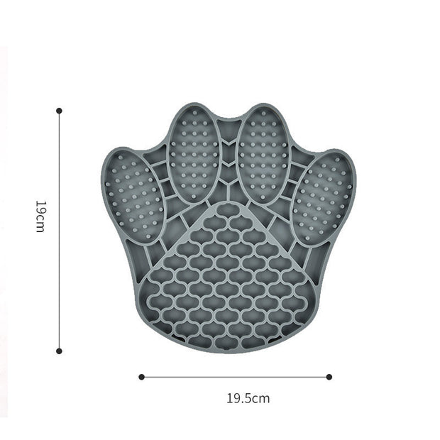 New Amazon Silicone Dog Licking Mat Pet Feeding Bowl Slow Food Cat Plate Dog Silicone Slow Food Mat Anti-Choke Bowl