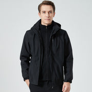 Outdoor Shell Jacket Male And Female Trendy Brand Three-in-one Detachable Two-piece Set Mountaineering Clothing Women's Outdoor Windproof Coat