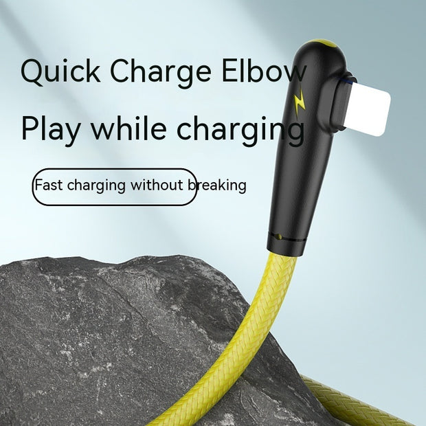 New Data Cable Mini Two-color Elbow