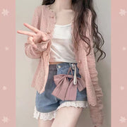 Small Girl Anti-aging Sweater Cardigan