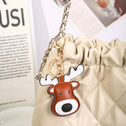 Trending Creative Leather Keychain Pendant Cartoon Doll Ornaments